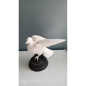 Dove Statue Figurine‎ Bird Sculpture Home Decor Table Centerpiece White